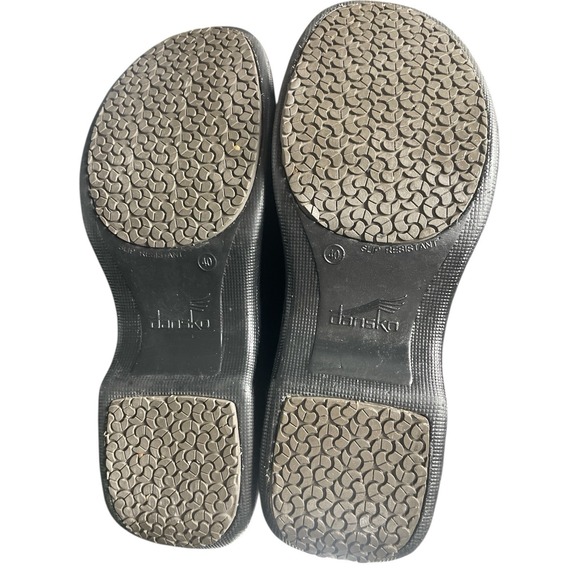 Dansko Winona Clogs Slip-on Comfort 7501360200 Black Leather EU 40 Women's 9-9.5 - Picture 6 of 7